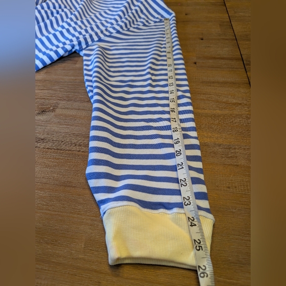 WE THE FREE Free People Classic Pullover Sweatshirt in Blue Combo Size XL - Picture 10 of 14